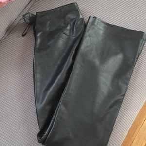 Black leather pants